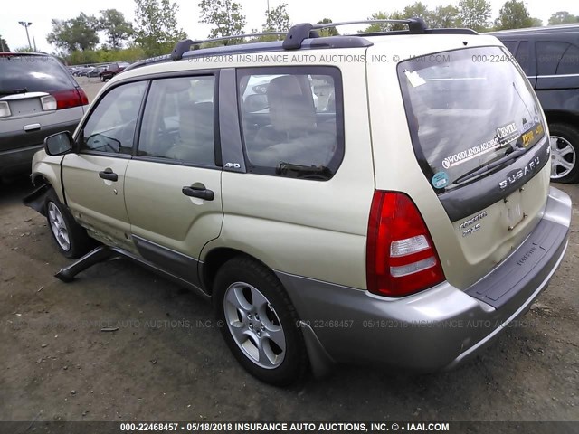 JF1SG65684H759450 - 2004 SUBARU FORESTER 2.5XS ოქროსფერი ფოტო 3