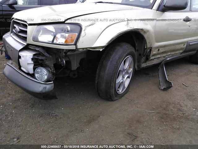 JF1SG65684H759450 - 2004 SUBARU FORESTER 2.5XS ოქროსფერი ფოტო 6