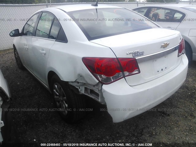 1G1PF5S99B7181415 - 2011 CHEVROLET CRUZE LT WHITE photo 3