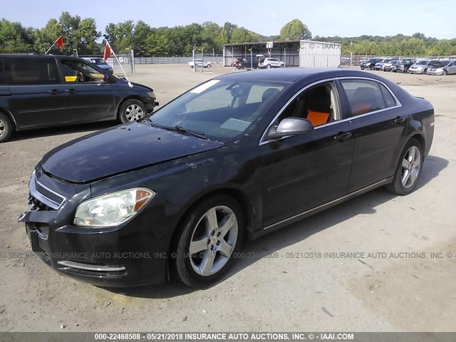 1G1ZD5E71BF244277 - 2011 CHEVROLET MALIBU 2LT BLACK photo 2