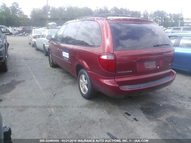 2D4GP44L87R155517 - 2007 DODGE GRAND CARAVAN SXT BURGUNDY photo 3