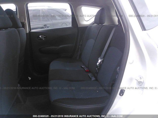 3N1CE2CP2GL355495 - 2016 NISSAN VERSA NOTE S/S PLUS/SV/SL/SR SILVER photo 8