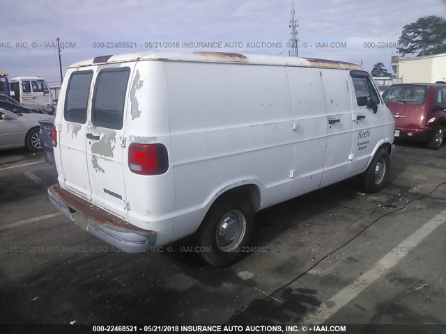 2B7HB21X5TK112333 - 1996 DODGE RAM VAN B2500 WHITE photo 4