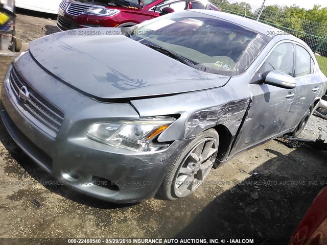 1N4AA51E89C825424 - 2009 NISSAN MAXIMA S/SV GRAY photo 2