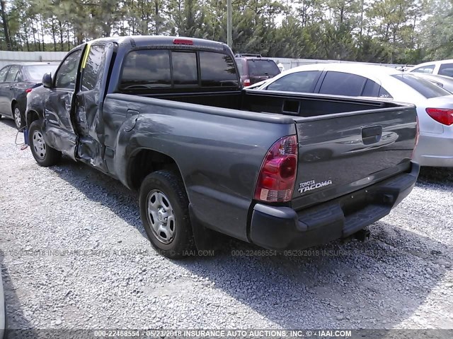 5TFTX4CNXCX021487 - 2012 TOYOTA TACOMA ACCESS CAB Grau Foto 3