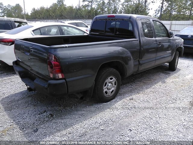 5TFTX4CNXCX021487 - 2012 TOYOTA TACOMA ACCESS CAB GRAY photo 4