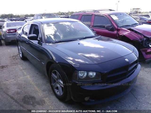 2B3KA53H18H107118 - 2008 DODGE CHARGER R/T BLACK photo 1