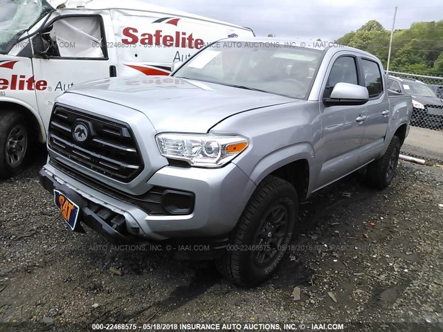 5TFAX5GN9GX065283 - 2016 TOYOTA Tacoma DOUBLE CAB/SR/SR5 SILVER photo 2