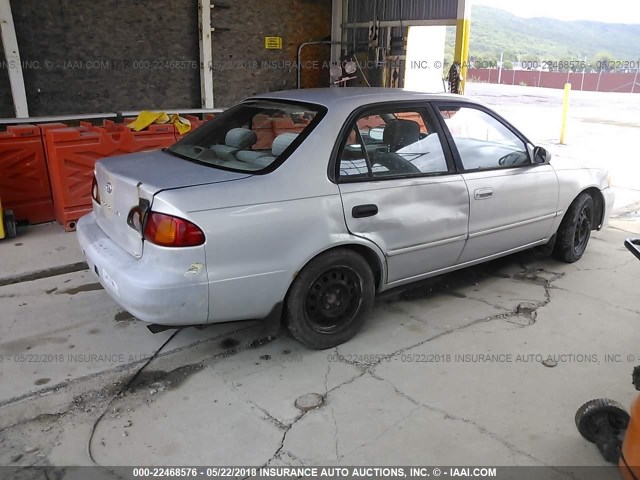 2T1BR18E02C579519 - 2002 TOYOTA COROLLA CE/LE/S SILVER photo 4