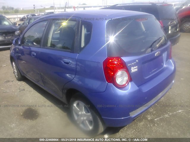 KL1TD66E19B610845 - 2009 CHEVROLET AVEO LS/LT 蓝色 照片 3