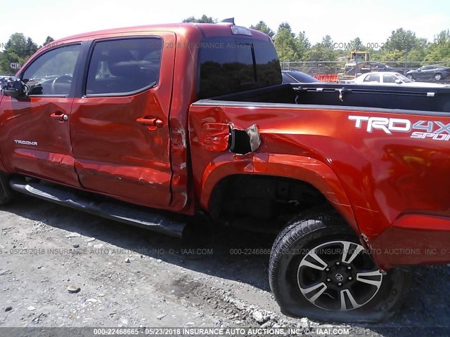 3TMCZ5AN3HM090750 - 2017 TOYOTA TACOMA DBL CAB/SR/TRDSPT/OR/PRO Қызғылт сары фото 6