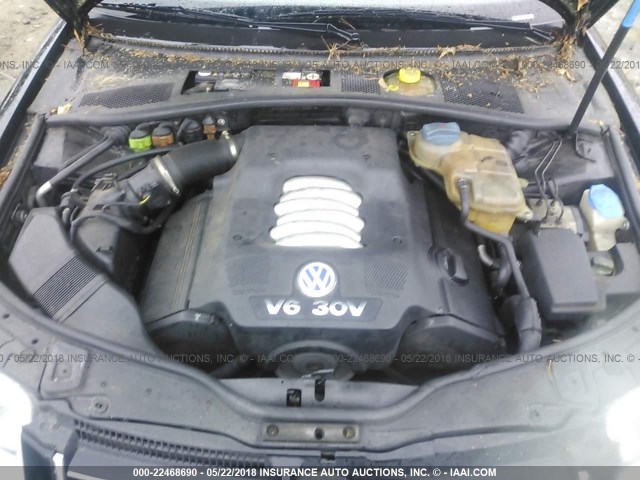 WVWRH63B41E153551 - 2001 VOLKSWAGEN PASSAT GLX 黑色 照片 10