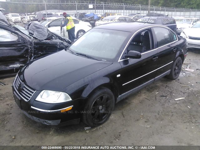 WVWRH63B41E153551 - 2001 VOLKSWAGEN PASSAT GLX 黑色 照片 2