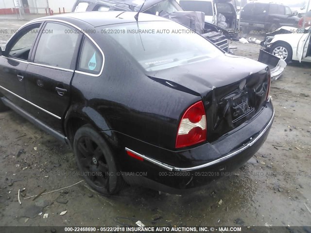 WVWRH63B41E153551 - 2001 VOLKSWAGEN PASSAT GLX 黑色 照片 6