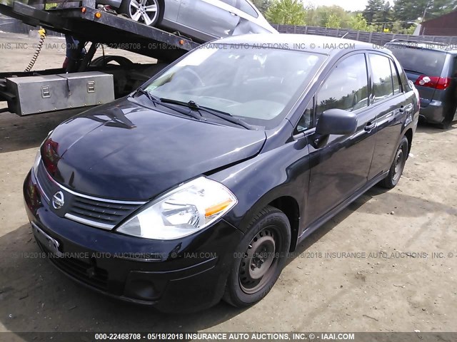 3N1BC11E19L446368 - 2009 NISSAN VERSA S/SL BLACK photo 2