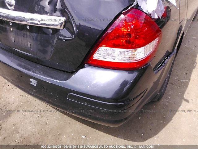 3N1BC11E19L446368 - 2009 NISSAN VERSA S/SL BLACK photo 6