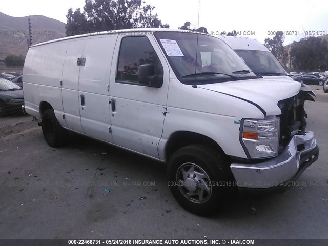 1FTSS3EL7ADA19050 - 2010 FORD ECONOLINE E350 SUPER DUTY VAN WHITE photo 1