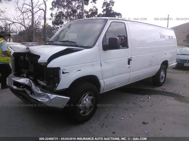 1FTSS3EL7ADA19050 - 2010 FORD ECONOLINE E350 SUPER DUTY VAN WHITE photo 2