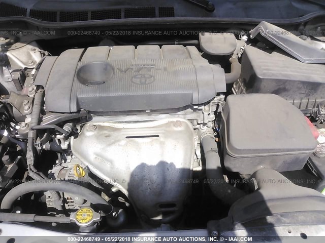 4T4BF3EK0BR130330 - 2011 TOYOTA CAMRY SE/LE/XLE SILVER photo 10