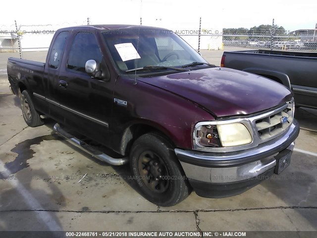 1FTEX27L9VNB68145 - 1997 FORD F250 BURGUNDY photo 1