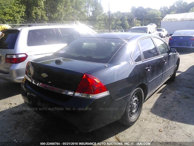 2G1WS55R179207384 - 2007 CHEVROLET IMPALA POLICE BLACK photo 4