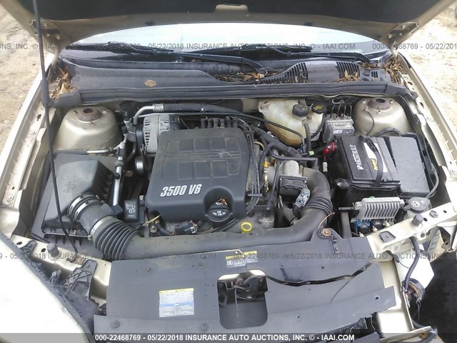 1G1ZU53846F269403 - 2006 CHEVROLET MALIBU LTZ 金色 照片 10