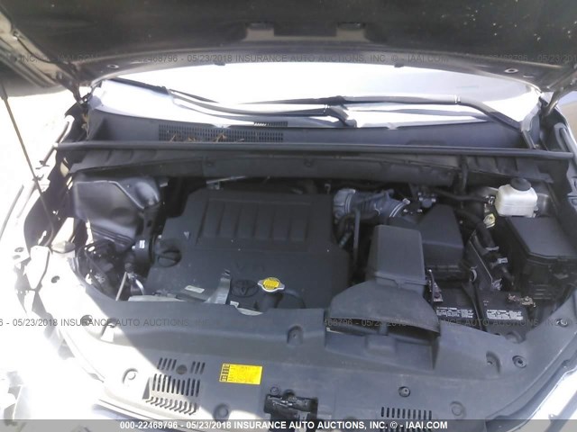 5TDJKRFH7FS095355 - 2015 TOYOTA HIGHLANDER XLE ნაცრისფერი ფოტო 10