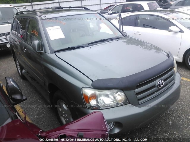 JTEEP21A670223332 - 2007 TOYOTA HIGHLANDER SPORT/LIMITED GREEN photo 1