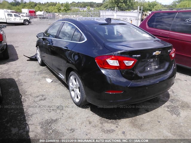 1G1BG5SM4G7272501 - 2016 CHEVROLET CRUZE PREMIER BLACK photo 3