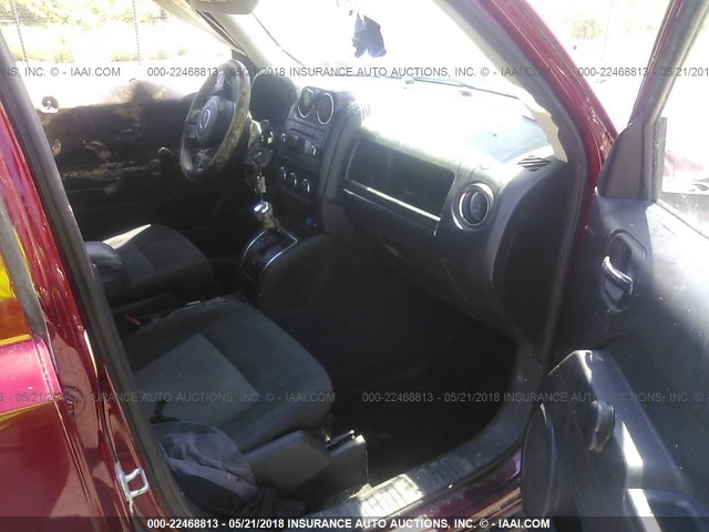 1C4NJPBAXED589060 - 2014 JEEP PATRIOT SPORT RED photo 5