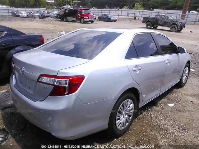 4T4BF1FK0ER367651 - 2014 TOYOTA CAMRY L/SE/LE/XLE SILVER photo 4