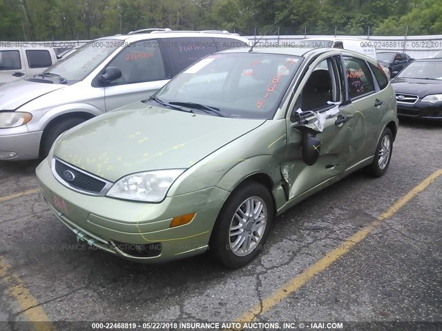 1FAFP37N37W188566 - 2007 FORD FOCUS ZX5/S/SE/SES GREEN photo 2