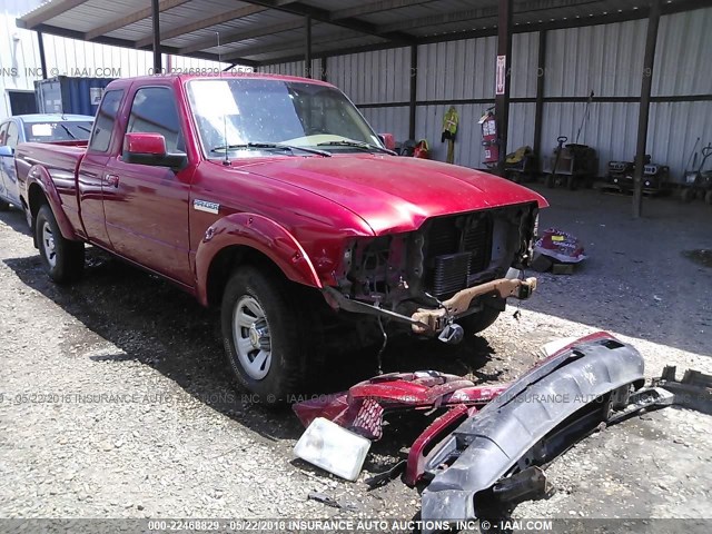 1FTYR14U57PA95300 - 2007 FORD RANGER SUPER CAB RED photo 1