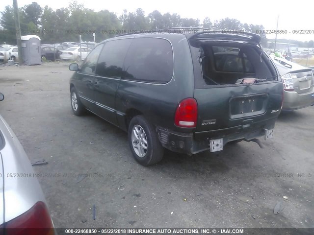 1B4GP44L3XB839836 - 1999 DODGE GRAND CARAVAN SE/SPORT GREEN photo 3