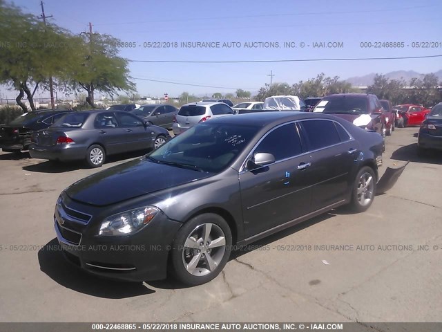 1G1ZC5E00CF247761 - 2012 CHEVROLET MALIBU 1LT 灰色 照片 2