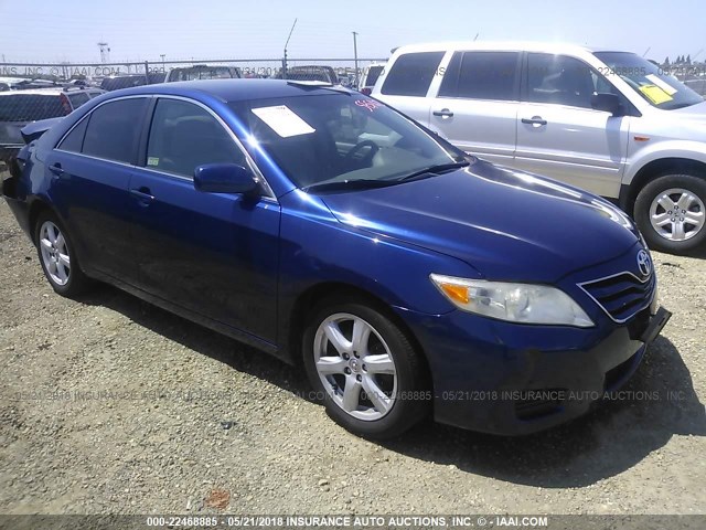 4T4BF3EK3AR016112 - 2010 TOYOTA CAMRY SE/LE/XLE BLUE photo 1