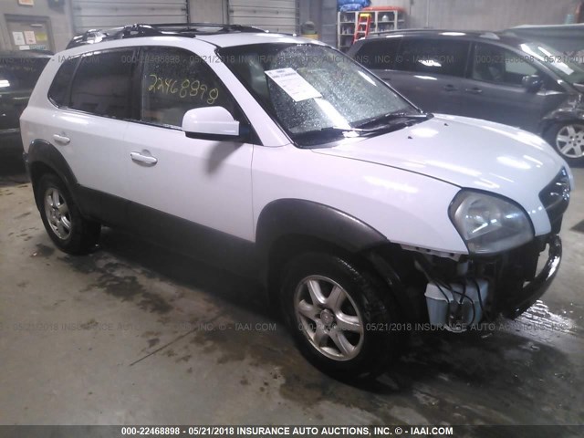 KM8JN72D15U185198 - 2005 HYUNDAI TUCSON GLS/LX WHITE photo 1