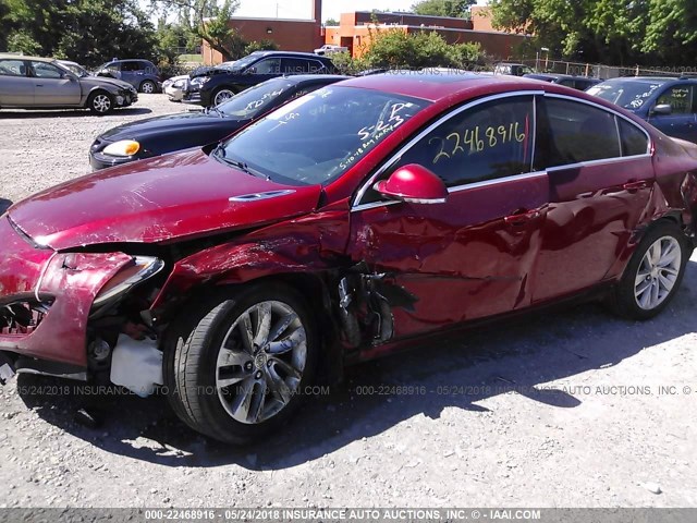 2G4GK5EX8E9114588 - 2014 BUICK REGAL 红色 照片 6