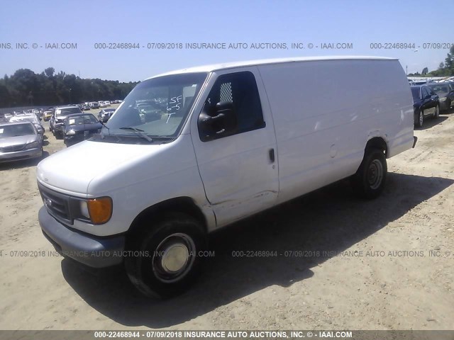 1FTSS34L77DA15865 - 2007 FORD ECONOLINE E350 SUPER DUTY VAN WHITE photo 2