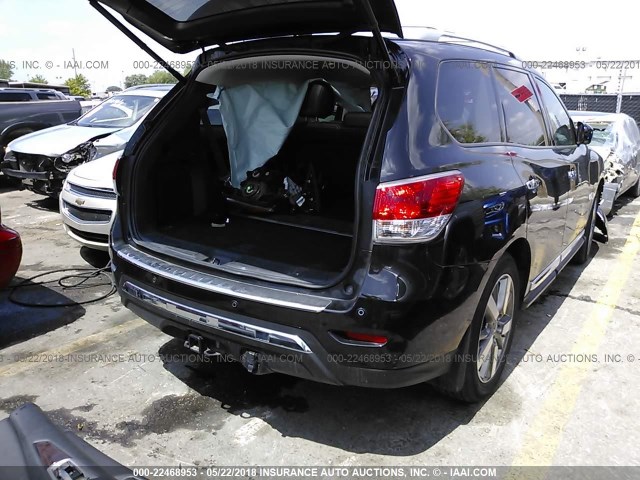 5N1AR2MM9FC718796 - 2015 NISSAN PATHFINDER S/SV/SL/PLATINUM 黑色 照片 4