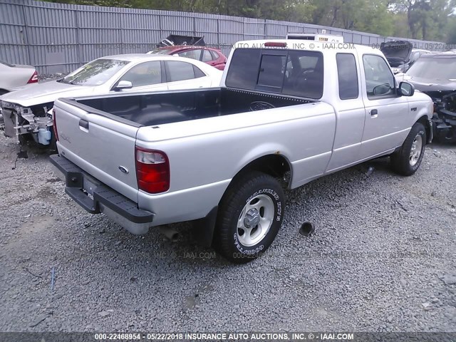 1FTZR15E75PA68835 - 2005 FORD RANGER SUPER CAB SILVER photo 4