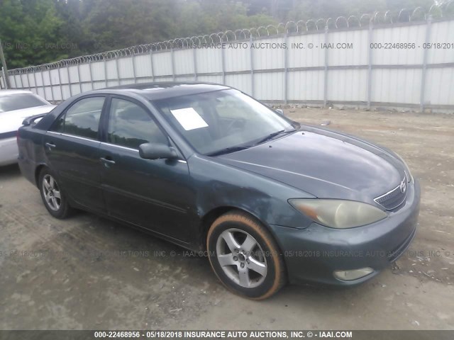 4T1BE32K82U588859 - 2002 TOYOTA CAMRY LE/XLE/SE GREEN photo 1