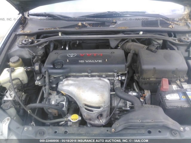 4T1BE32K82U588859 - 2002 TOYOTA CAMRY LE/XLE/SE მწვანე ფოტო 10