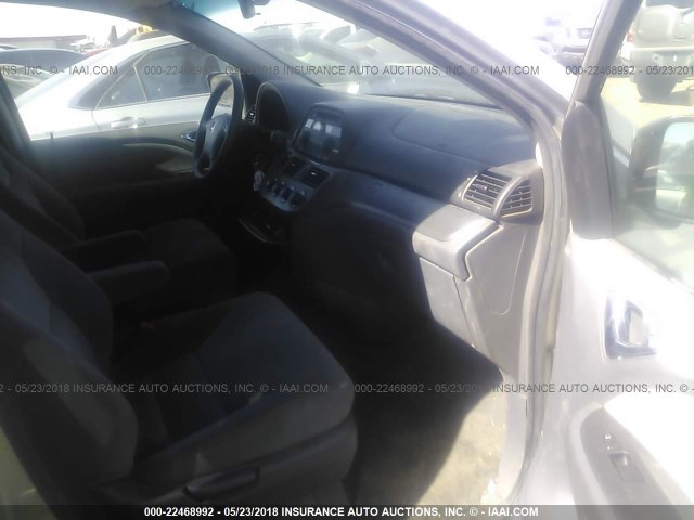 5FNRL38255B124697 - 2005 HONDA ODYSSEY LX SILVER photo 5