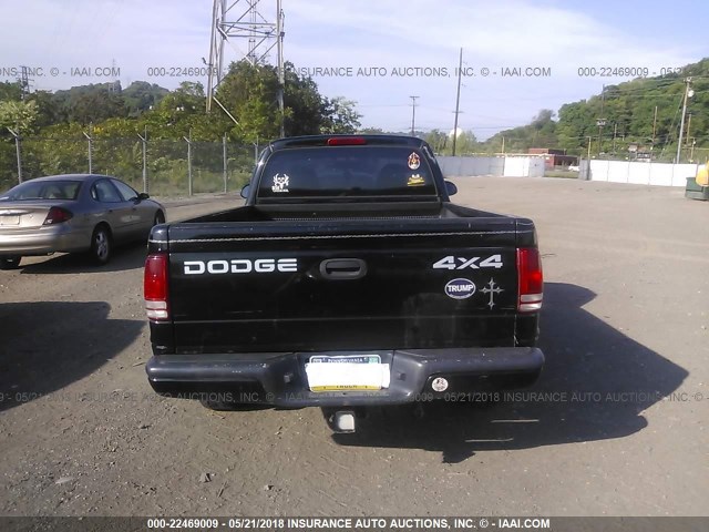 1B7GG26X81S232765 - 2001 DODGE DAKOTA BLACK photo 8