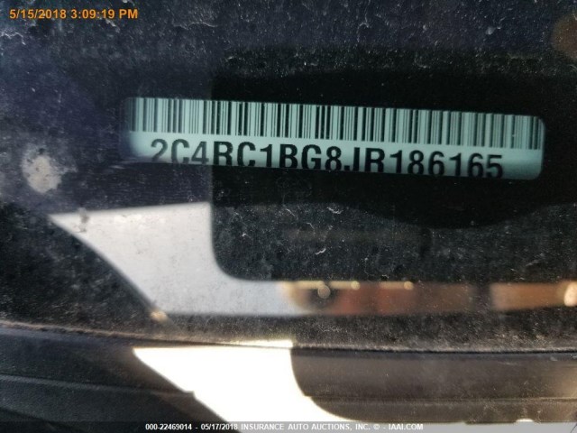 2C4RC1BG8JR186165 - 2018 CHRYSLER PACIFICA TOURING L Սև լուսանկար 16