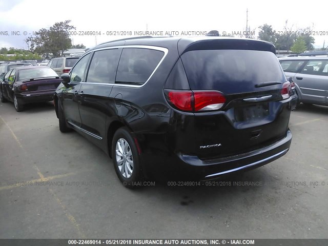 2C4RC1BG8JR186165 - 2018 CHRYSLER PACIFICA TOURING L Սև լուսանկար 3