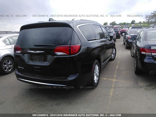 2C4RC1BG8JR186165 - 2018 CHRYSLER PACIFICA TOURING L Սև լուսանկար 4