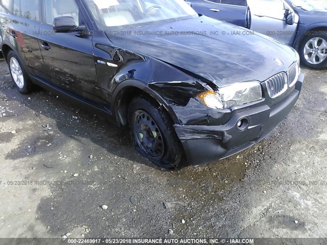 WBXPA73464WC37877 - 2004 BMW X3 2.5I BLACK photo 6