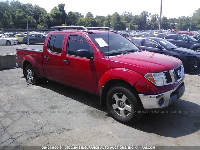 1N6AD09W68C443292 - 2008 NISSAN FRONTIER CREW CAB LE/SE/OFF ROAD RED photo 1